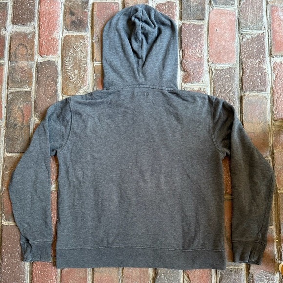 Aeropostale NY Women's Gray Floral Hoodie Size L Kangaroo Pocket Pullover Aero - Picture 8 of 8